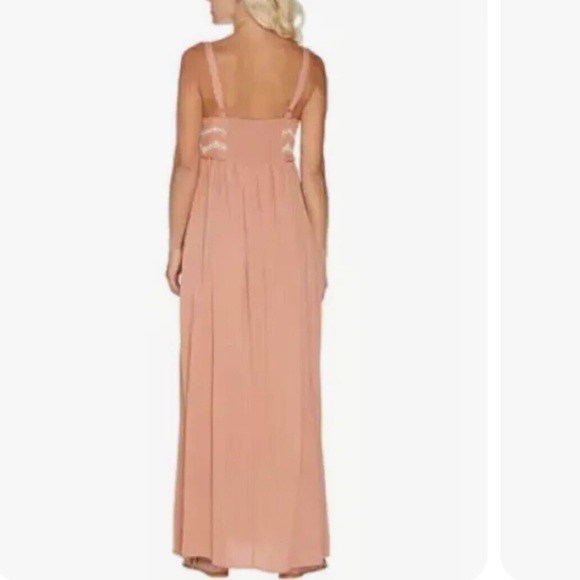 Large Du Jour boho chic maxi dress with a two-tone crochet bodice - Picture 2 of 7